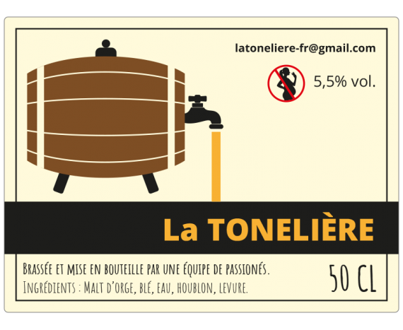 étiquette adhésive personnalisée bière