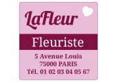 étiquette fleuriste en rouleau