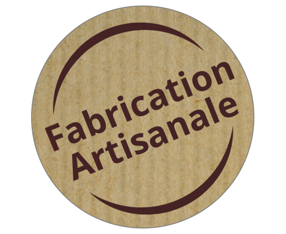 étiquettes fabrication artisanale kraft en bobine