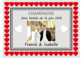 étiquette champagne mariage