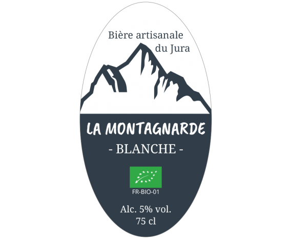 étiquette bière blanche bio