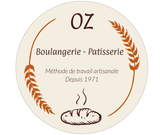 étiquette emballage boite patisserie