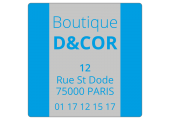 étiquette autocollante boutique