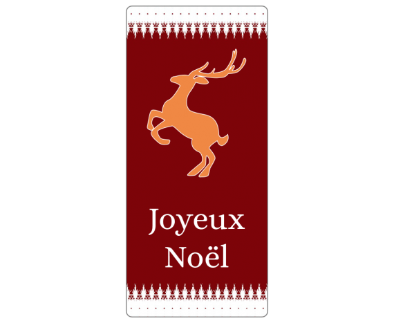 Étiquettes Joyeux Noël avec Renne