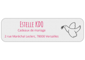 Étiquettes cadeaux de mariage