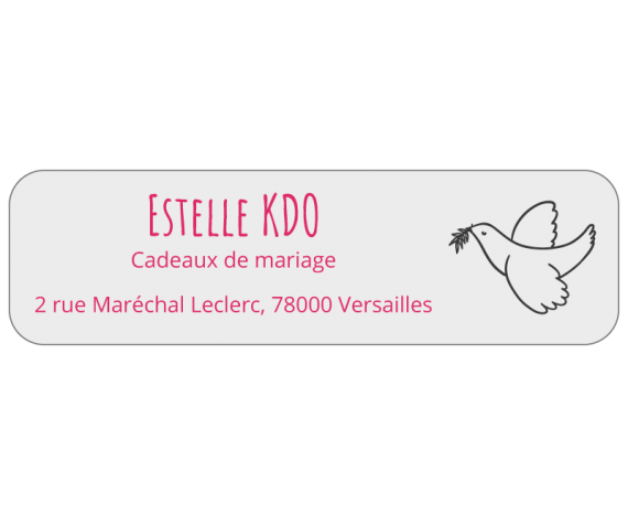 Étiquettes cadeaux de mariage