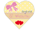 Étiquettes Joyeuse Saint Valentin en forme de coeur