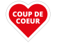 Étiquettes "Coup de Coeur" en forme de coeur