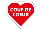 Étiquettes "Coup de Coeur" en forme de coeur