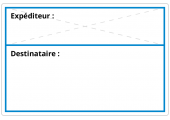 étiquette expedition transfert thermique