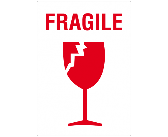 étiquette verre fragile