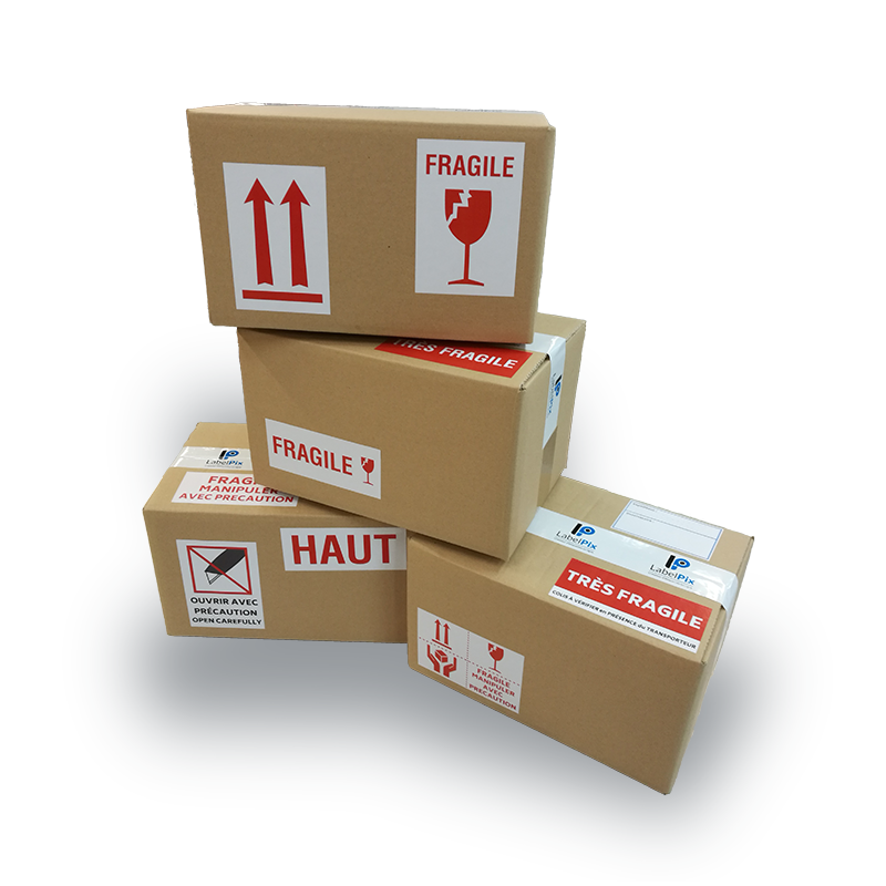 Emballage Services Pack de 500 Étiquette  FRAGILE  pour
