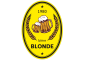 étiquette autocollante bière blonde