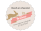 étiquette autocollante oeuf chocolat