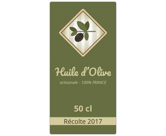 étiquette huile d'olive france