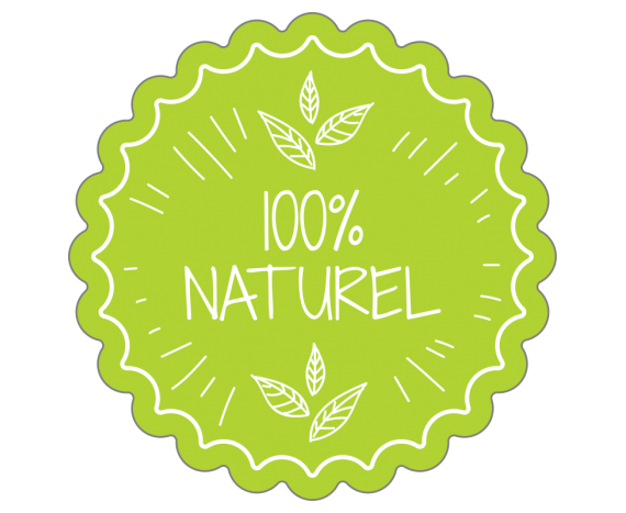 Autocollant 100% naturel vert - Imprimerie en ligne LabelPix