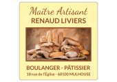 étiquette autocollante boulanger personnalisable