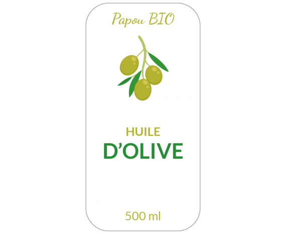étiquette huile d'olive personnalisée