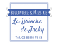 étiquette boulangerie patisserie bleu et blanche