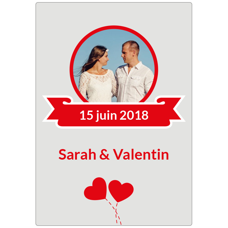 Étiquette vin personnalisé mariage et événements - Impression en ligne