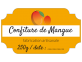 étiquette confiture mangue orange