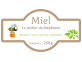 étiquette adhésive pot de miel