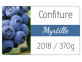 étiquette adhésive confiture myrtille