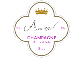 étiquette champagne forme personnalisée