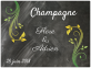 autocollant champagne mariage 2018