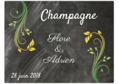 autocollant champagne mariage 2018