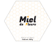 étiquette miel de fleurs 500g hexagone