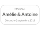 étiquette adhésive nom prénom mariage