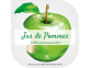 étiquette jus de fruits pomme originale