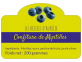 Étiquettes autocollantes confiture de myrtilles