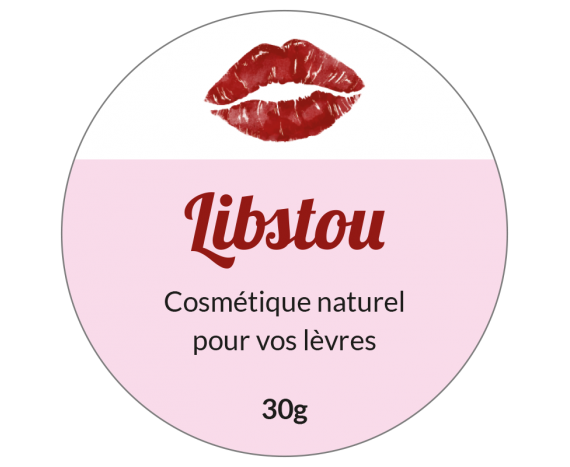 étiquette autocollante cosmétique lèvres