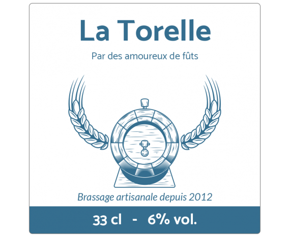 étiquette bière image tonneau