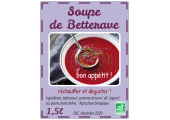 étiquette conserve Soupe de betterave