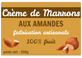 Autocollant personnalisé Crème de Marrons