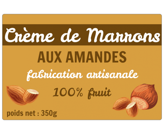 Autocollant personnalisé Crème de Marrons