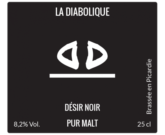 étiquette autocollante bière diabolique