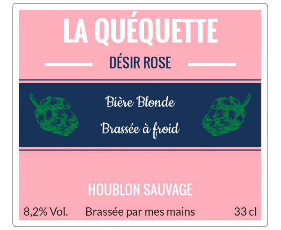 étiquette bière blonde quéquette