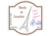 étiquette bière blonde paris