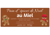 étiquette pain d'épices de noel