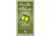 étiquette autocollante huile d'olive vierge extra