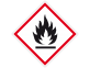 étiquette produit inflammable danger