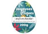 étiquette oeufs en chocolat Pâques